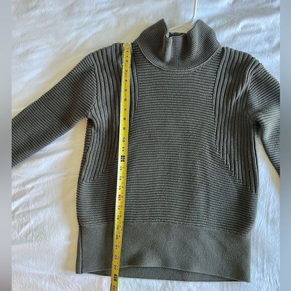 Vince Camuto Gray-Green Mock Neck Oversized Sweater XS *RUNS LARGE* - Picture 2 of 6